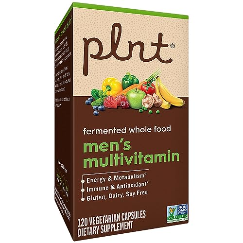 plnt Fermented Whole Food Men?s Multivitamin (120 Vegetarian Capsules)