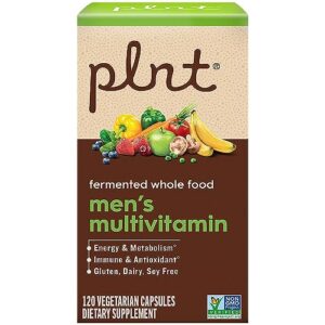 plnt Fermented Whole Food Men?s Multivitamin (120 Vegetarian Capsules)