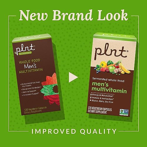 plnt Fermented Whole Food Men?s Multivitamin (120 Vegetarian Capsules)