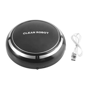 Zerodis Smart Robot Vacuum Floor Cleaner Sweeping Suction Sweeping Machine Robot Robotic Vacuum Cleaner, Automatic USB Rechargeable (Black)