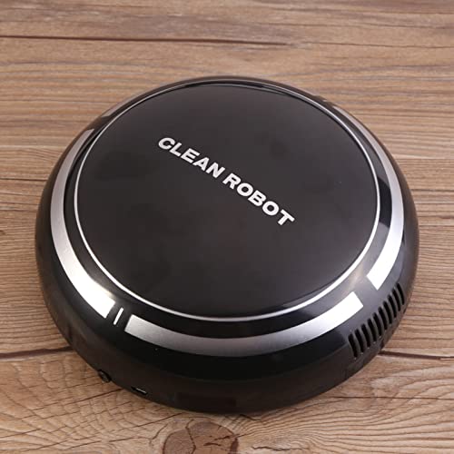 Zerodis Smart Robot Vacuum Floor Cleaner Sweeping Suction Sweeping Machine Robot Robotic Vacuum Cleaner, Automatic USB Rechargeable (Black)