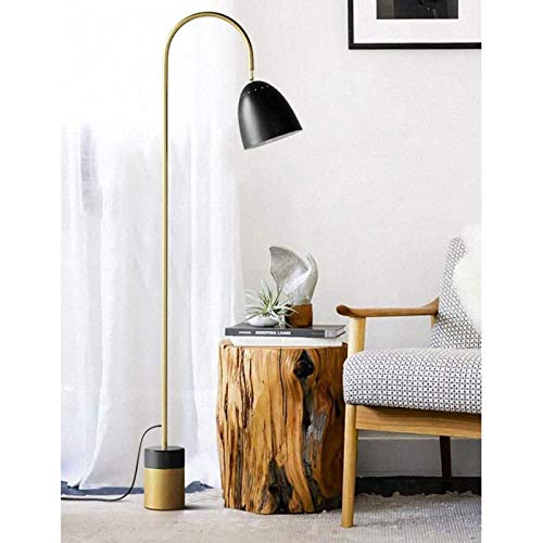 Floor Lamp Standing Lamp Modern Reading Floor Lamp Crafts LED Floor Lamps with Adjustable Neck LED Floor Task Light for Living Room,Bed Room,Office，Black/Brass Gold Modern Standing Lamp Retro floor la