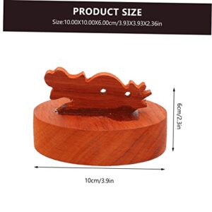 TEHAUX Seal of Rebirth Curse Chinese Decor Woodsy Decor Wooden Decor Decorative Stamps Chinese Wood Stamp espejos Wood Bagua Stamp Decor Stamp for Crafts Wooden Stamp Chinese Style China