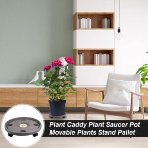 WYNOTT Plant Caddy with Wheels | Plant Roller Base Round Heavy Duty - Patio Indoor Outdoor Flower Pot Mover Plant Pallet Caddy Plant Stand