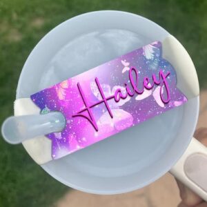 Personalized Tumbler Name Tag 40oz 30oz, Tumbler 64oz Personalized Id Tags Custom Name Tags For Tumbler Cup Lids Name Plate