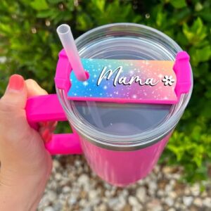 Personalized Tumbler Name Tag 40oz 30oz, Tumbler 64oz Personalized Id Tags Custom Name Tags For Tumbler Cup Lids Name Plate