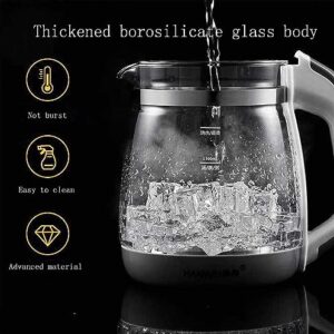 Electric Kettle 1.8L Large Capacity Glass Health Pot Multifunction Cooking Tea Soup Flower Teapot Automatic Electric Stew Bird's Nest Pot Electric Kettle