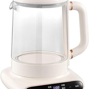 1.5L Electric Kettle Temperature Control Kettle Multi-Function Health Pot Teapot Flower Teapot Automatic Multi-Function Thickened Household Glass Pot Mute Boiling Water A,1.5L