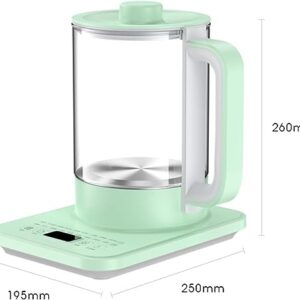 1.8L Electric Kettle Large Capacity Glass Health Pot Multifunction Cooking Tea Soup Flower Teapot Automatic Electric Stew Bird's Nest Pot Stainless Steel Without Filter A,1.8L