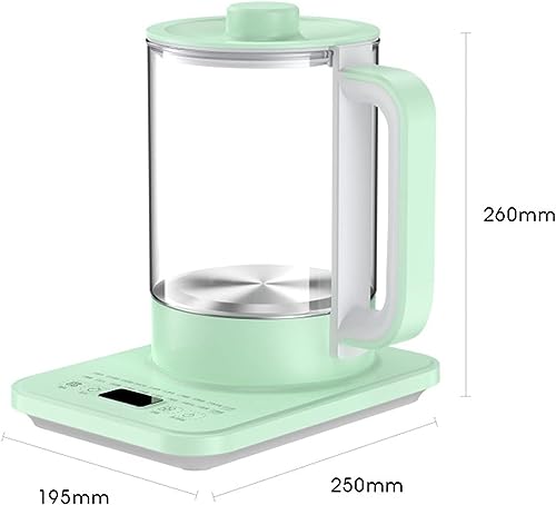 1.8L Electric Kettle Large Capacity Glass Health Pot Multifunction Cooking Tea Soup Flower Teapot Automatic Electric Stew Bird's Nest Pot Stainless Steel Without Filter A,1.8L