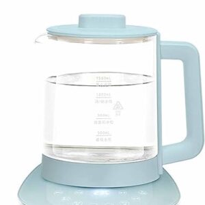 1.5L Household Electric Kettle Health Pot Automatic Thickening Glass Multi-Function Kettle Electric Boiling Teapot 12H Insulation High Borosilicate Glass A,1.5L