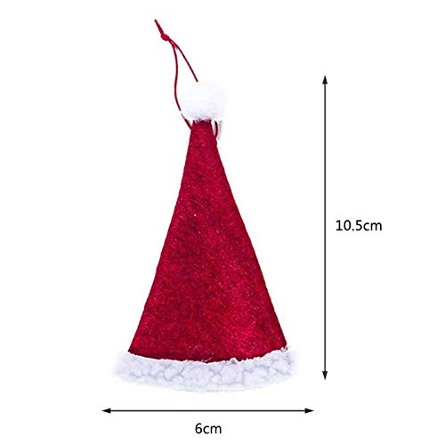 Oyalma Mini Christmas Hats Ornaments Felt Christmas Tree Pendant Festival Year Christmas Decoration for Home Navidad-70872