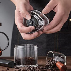 Travel Manual Coffee Grinder Maker Conical Burr Mill with Adjustable Setting Portable Hand Crank Coffee Grinder Manual Coffee Grinder Hand Coffee Grinder Large