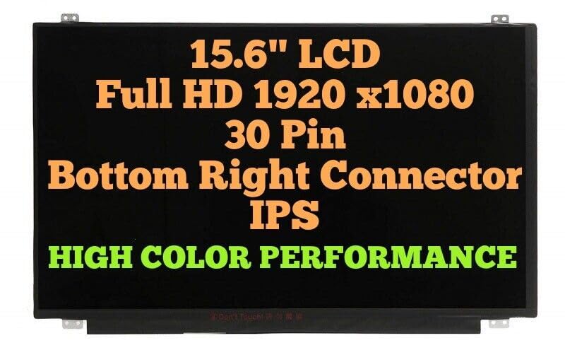 15.6" Screen Replacement for Lenovo FRU 01ER492 SD10Q41533 60Hz LCD Display Panel 30Pins FHD 1920(RGB)*1080 Non-Touch