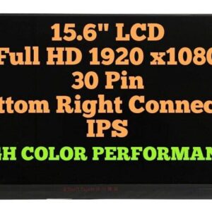 15.6" Screen Replacement for Lenovo 00UR885 60Hz LCD Display Panel 30Pins FHD 1920(RGB)*1080 Non-Touch