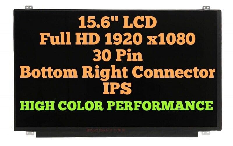 15.6" Screen Replacement for Lenovo FRU 01ER492 PN SD10Q41533 60Hz LCD Display Panel 30Pins FHD 1920(RGB)*1080 Non-Touch