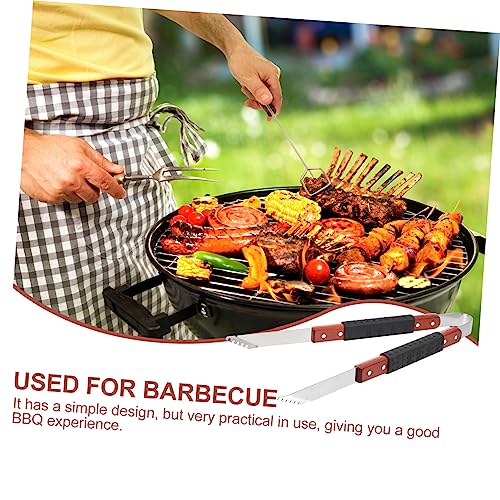 MUSISALY barbecue tongs Korean BBQ Essential salad tongs bbq tongs cooking tongs buffet tongs bbq spatula tongs kitchen food tong outdoor buffet Cooking Meat Clip steak tongs Wood household