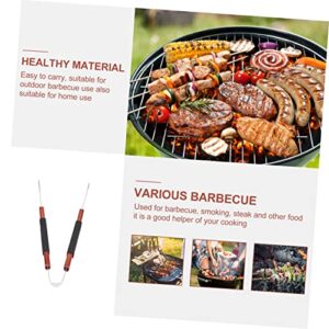 MUSISALY barbecue tongs Korean BBQ Essential salad tongs bbq tongs cooking tongs buffet tongs bbq spatula tongs kitchen food tong outdoor buffet Cooking Meat Clip steak tongs Wood household