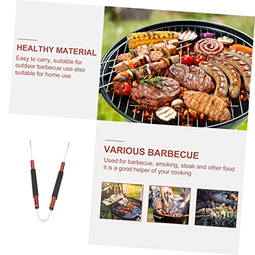 MUSISALY barbecue tongs Korean BBQ Essential salad tongs bbq tongs cooking tongs buffet tongs bbq spatula tongs kitchen food tong outdoor buffet Cooking Meat Clip steak tongs Wood household