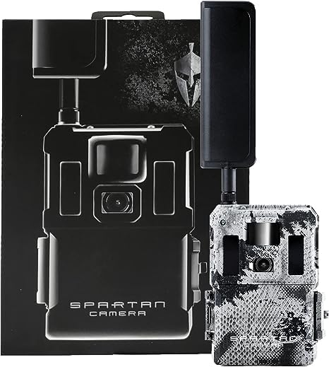 Spartan GoLive2 4G LTE Trail Camera, Wide-Angle Lens,Live Stream,Anti-Theft GPS,On-Demand Image&Video Capture,Real-time Updates,Built-in Lithium Battery,Blackout,Areus Camo + SD Cards (2PK) (Verizon)