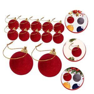 Didiseaon 24 pcs Christmas Balls Christmas Decor Christmas Tree Ball Pendant Xmas Hanging Bulbs Balls Felt Christmas Ornament Balls Xmas Ball Decoration Ball Ornaments for Xmas Tree Foam Set