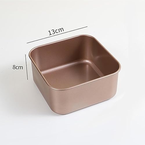 JISADER Carbon Steel Cake Tray Rectangular Baking Pan Deep Baking DIY Cooking Durable Kitchen Pastry Tools Rectangle Bread Pan Loaf Tin, 5 inch