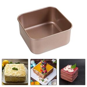 JISADER Carbon Steel Cake Tray Rectangular Baking Pan Deep Baking DIY Cooking Durable Kitchen Pastry Tools Rectangle Bread Pan Loaf Tin, 5 inch