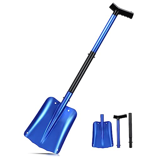 GANAZONO Snow Shovel Sand Shovel Emergency Shovel Metals Multifunctional Digging Shovel Mud Shovel Snow Remover Windshield ice Scraper Outdoor Shovels car Snow Guasha Window Scraper