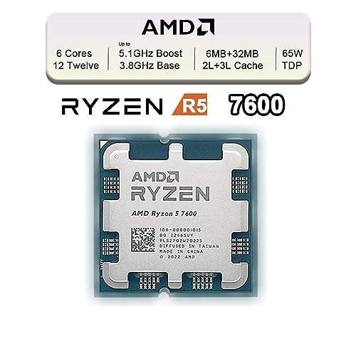AMD Ryzen 5 7600 Novo CPU R5 7000 Series Brand Socket AM5 AMD Radeon Graphics Processor Integrated Chips GPU