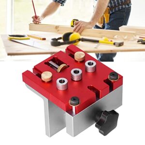 Orenic 3 in 1 Drill Guide, Aluminium Alloy Dowel Jig, Woodworking Hole Punch Positioner Locator Jig System Kit, Efficient Doweling Jig for Straight Holes, Furniture Repair, DIY Woodworking & Handyman