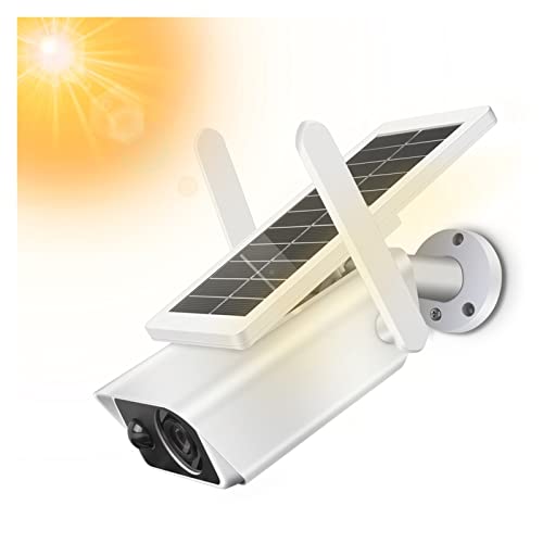 Security Camera Camera Wireless Outdoor Security Camera WiFi Solar Rechargeable Battery Power IP Surveillance Home Cameras Two Way Audio PIR Surveillance Camera with Spotlight ( Size : Camera With 32G