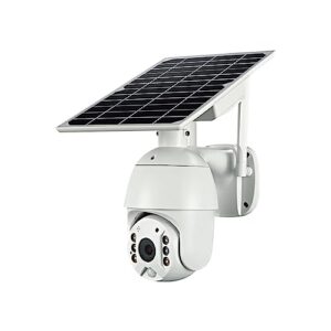 security camera camera solar camera, hd night vision wireless wif network camera 4g outdoor solar surveillance camera surveillance camera with spotlight ( color : 1 , size : q3-wifi+battery+128g )