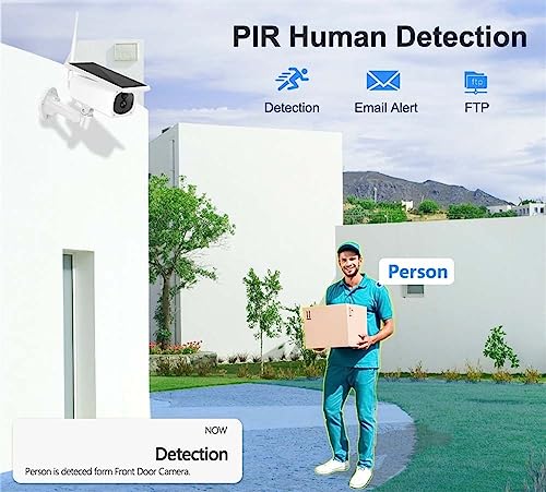 Security Camera Camera Solar Camera Outdoor With 4G SIM 120° Wide Angle 1080P Wireless WiFi Cameras Home Security Protection Surveillance IP Cam Surveillance Camera with Spotlight ( Size : 4G Battery