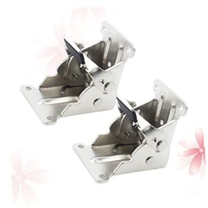 Holibanna 4pcs Shelf Bracket Right Angle Bracket l Brackets for Shelves Folding Legs for Table Folding Bracket Shelf Supports Furniture Leg Folding Hinge Folding Chair Folding Table