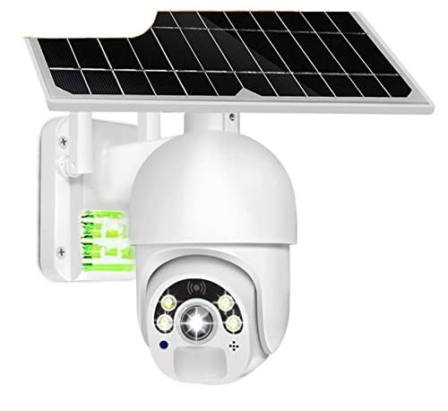 Security Camera Camera Outdoor WiFi Camera 3G 4G Built-in Battery 1080P Solar Wireless Security IP Camera PIR Human Motion Speed Dome Surveillance Cam Surveillance Camera with Spotlight ( Color : 4mm