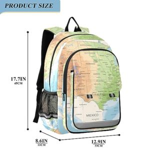 CHIFIGNO National Geographic United States Backpack for School Students, Comfortable School Backpack with Laptop Compartment, School Bags for Kids