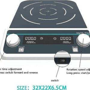 XENITE 10L/20L/50L Digital Display Lab Magnetic Stirrer，50-1500Rpm，23H/ 59Min/ 59Sec，Can Be Rotated Forwards and Backwards，with Stir Bar,20L