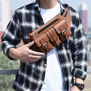 SPICLY Sling Bag For Men Men's Messenger Bag Men's Chest Bag Men's Backpack Oxford Men's Bag (Color : C)