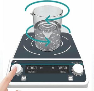 xenite large-capacity magnetic stirrer, button knob control, 10l/15l/20l/50l forward and reverse stirring, 24-hour timing, brushless motor,15l