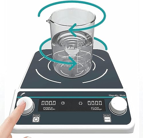 XENITE Large-Capacity Magnetic Stirrer, Button Knob Control, 10L/15L/20L/50L Forward and Reverse Stirring, 24-Hour Timing, Brushless Motor,15L