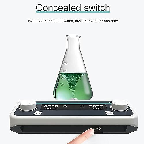 XENITE Large-Capacity Magnetic Stirrer, Button Knob Control, 10L/15L/20L/50L Forward and Reverse Stirring, 24-Hour Timing, Brushless Motor,15L