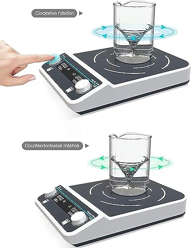 XENITE Large-Capacity Magnetic Stirrer, Button Knob Control, 10L/15L/20L/50L Forward and Reverse Stirring, 24-Hour Timing, Brushless Motor,15L