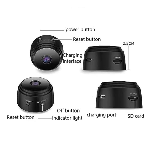 Camtrix Magnetic Mini Security Camera, Mini Camara Ocultas Con Video Y WiFi, Mini 5g Wireless WiFi Camera 1080p HD - Night Vision Included, Full HD WiFi Smart Camera for Home Security
