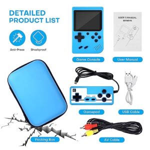 Retro Handheld Game Console,Handheld Game Console， 400+ Classical FC Games,Portable Gaming Kids Electronics with Color case Mini Video Games Gameboy Support Connecting TV & 2 Players(Blue 400)