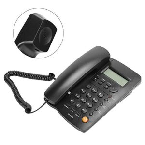 TC 9200 ABS Black Fixed Landline Telephone with Hands Free Caller Identification for Family Business Office Hotel