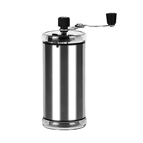 MagiDeal Manual Coffee Bean Grinder Coffee Lover Gift Stainless Steel Ceramics Burr Hand Coffee Mill for Camping Picnic Travel