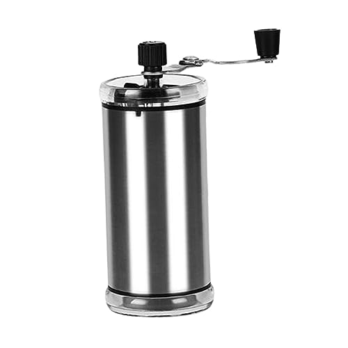 MagiDeal Manual Coffee Bean Grinder Coffee Lover Gift Stainless Steel Ceramics Burr Hand Coffee Mill for Camping Picnic Travel