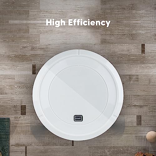 Zyyini Robotic Vacuum Cleaner Strong Suction Automatic Self Charging Intelligent Sweeping Robot White Single Suction