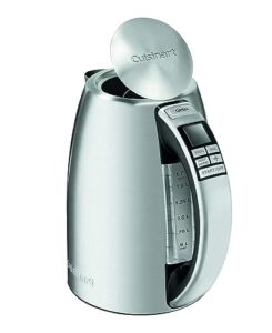 cuisinart cpk-20fr 1.7l digital perfectemp cordless electric kettle silver - certified refurbished