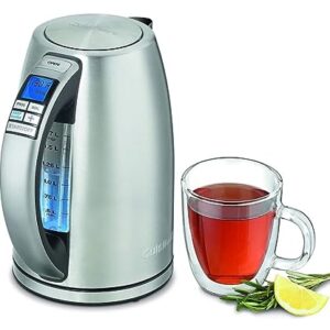 Cuisinart CPK-20FR 1.7L Digital PerfecTemp Cordless Electric Kettle Silver - Certified Refurbished